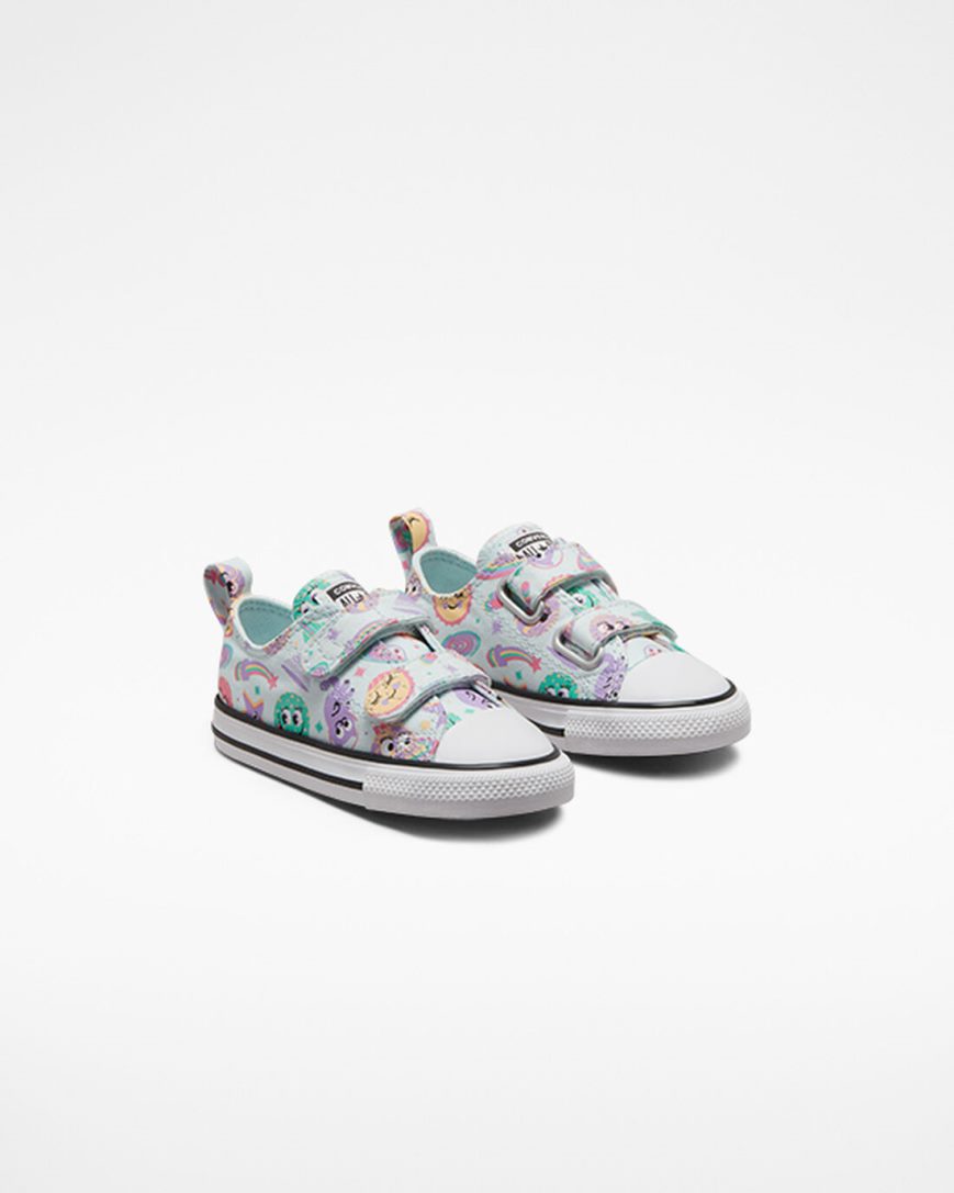 Tenisi Fete Converse Chuck Taylor All Star Easy-On Space Party Turcoaz Deschis Violet Albi | RO WGPJA415